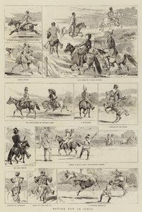 Rotten Row i Simla af Alfred Chantrey Corbould